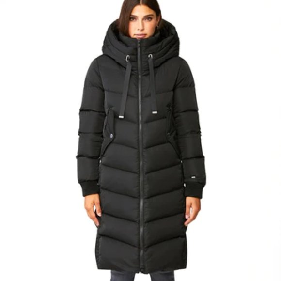 Soia & Kyo Jackets & Blazers - Soia & Kyo Rachela Black Hooded Down Coat